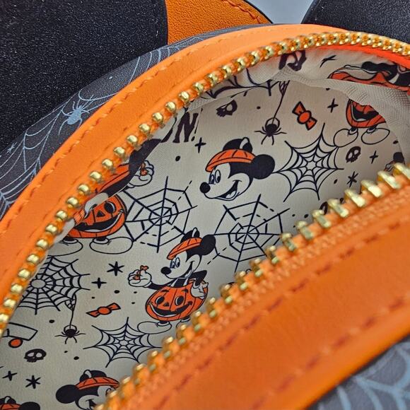 Loungefly Disney Mickey Halloween Pumpkin Light-up Mini Backpack & Wallet Set main image 10